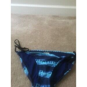 Converse One Star Women's Color Block Swim Bikini Bottom Size S Blue